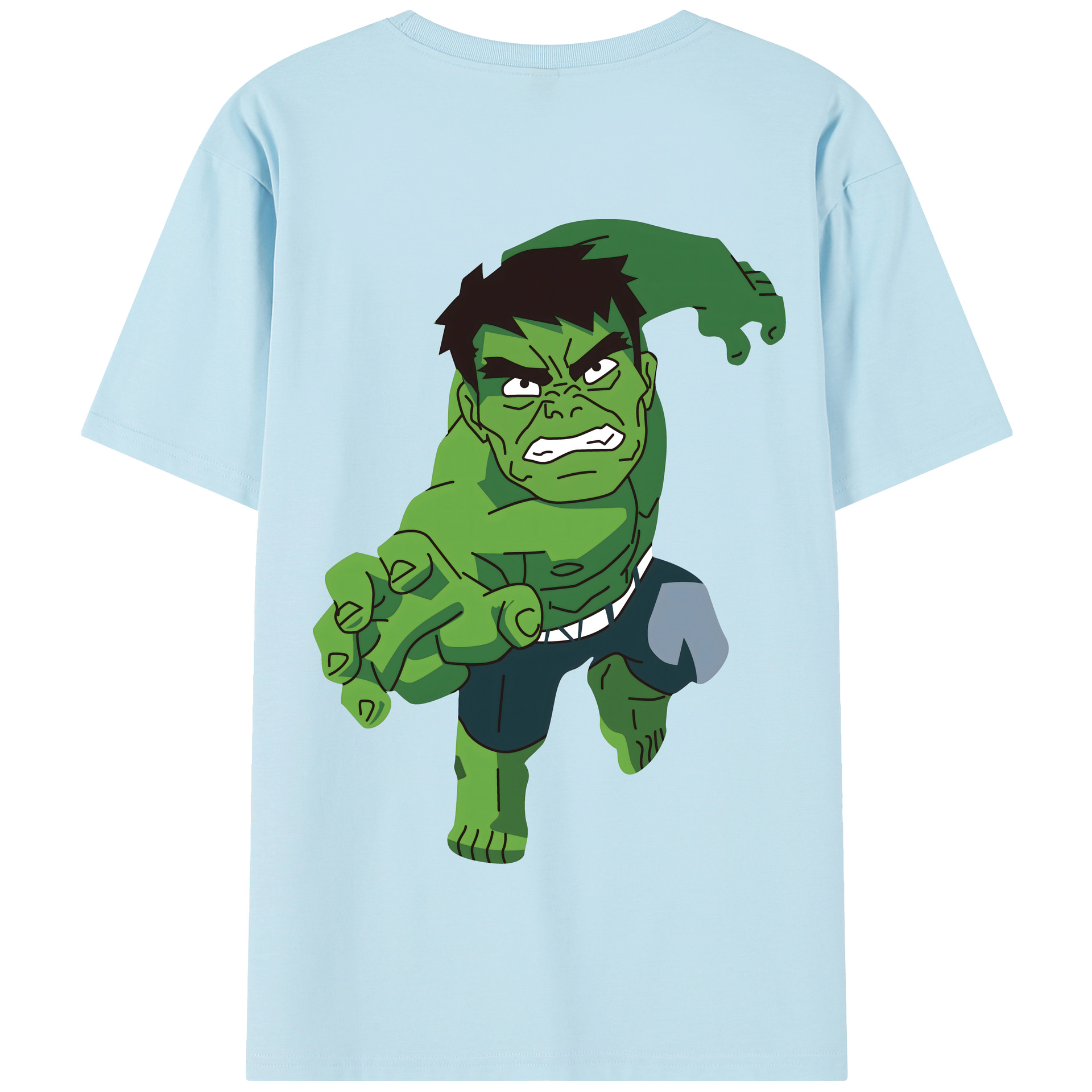 （画像用） アベンジャーズ The Avengers 綿100％半袖Tシャツ（背面プリント）